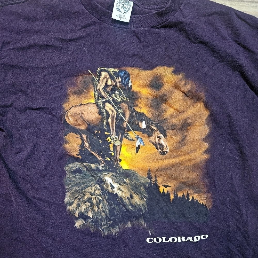 Vintage Colorado Single Stitch Eagle Products Graphic 90s T-Shirt Adult Size XL - Picture 2 of 9